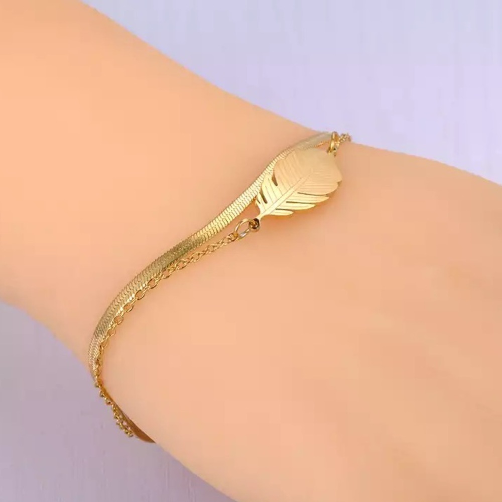 Women Stainless Steel Snake Chain Bracelet - Picture 3 of 6
